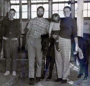 Bill Van Buren with the Newroth family - 1970