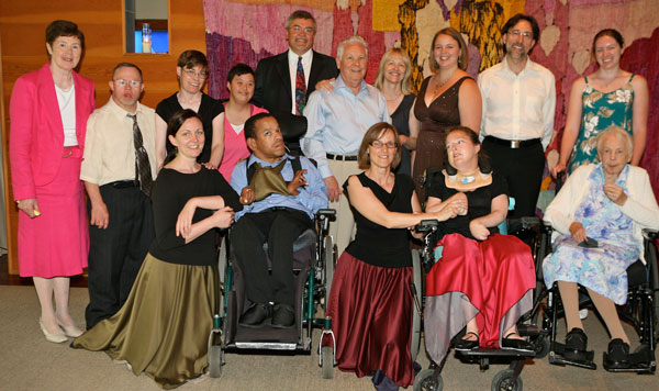 Members of the Spirit Movers, and special musical guests after the concert